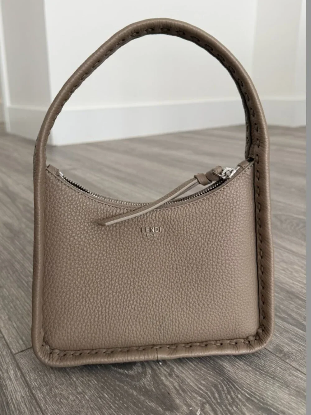 Fendi Mini Fendessence Hobo Taupe - Brand New